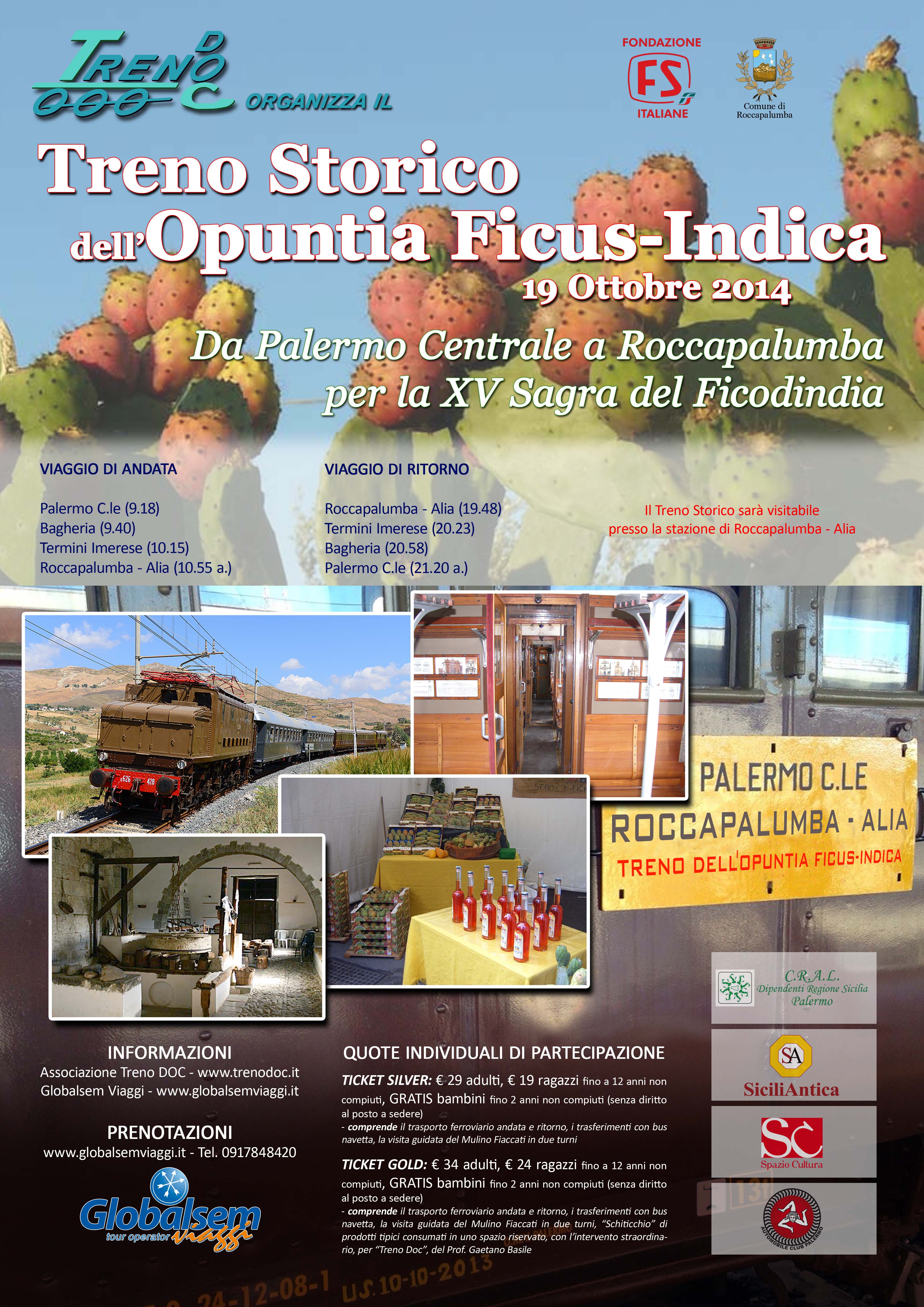 Treno Storico Opuntia Ficus-Indica 19-10-14 Locandina
